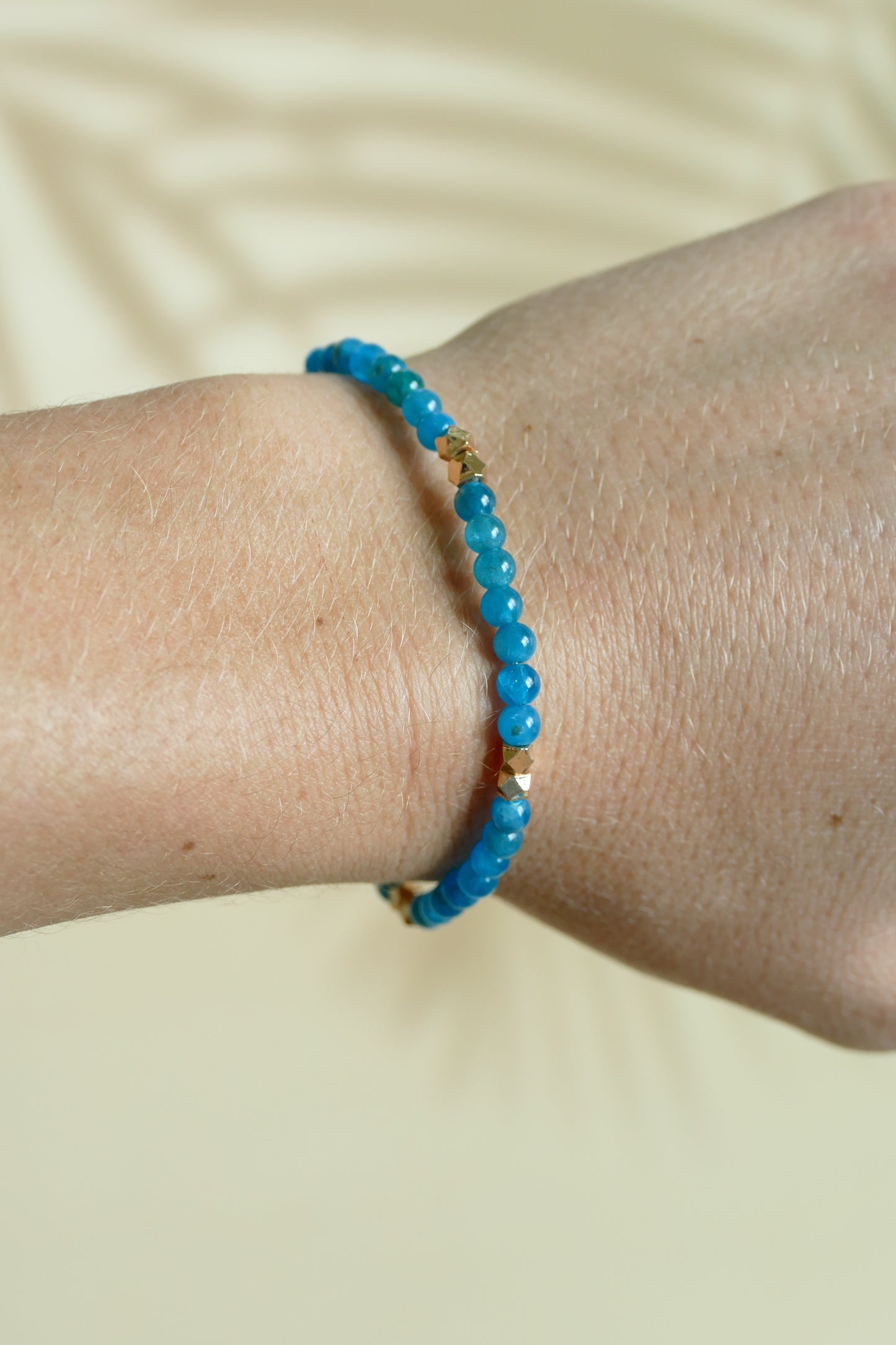 Apatite Gemstone Bead Bracelet