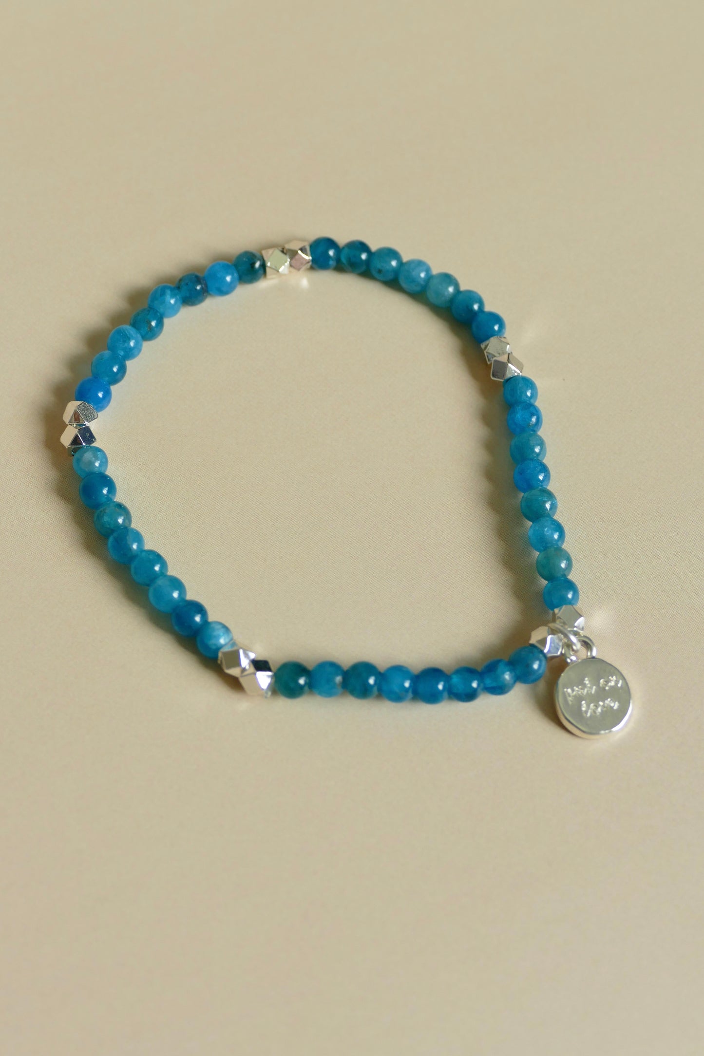 Apatite Gemstone Bead Bracelet