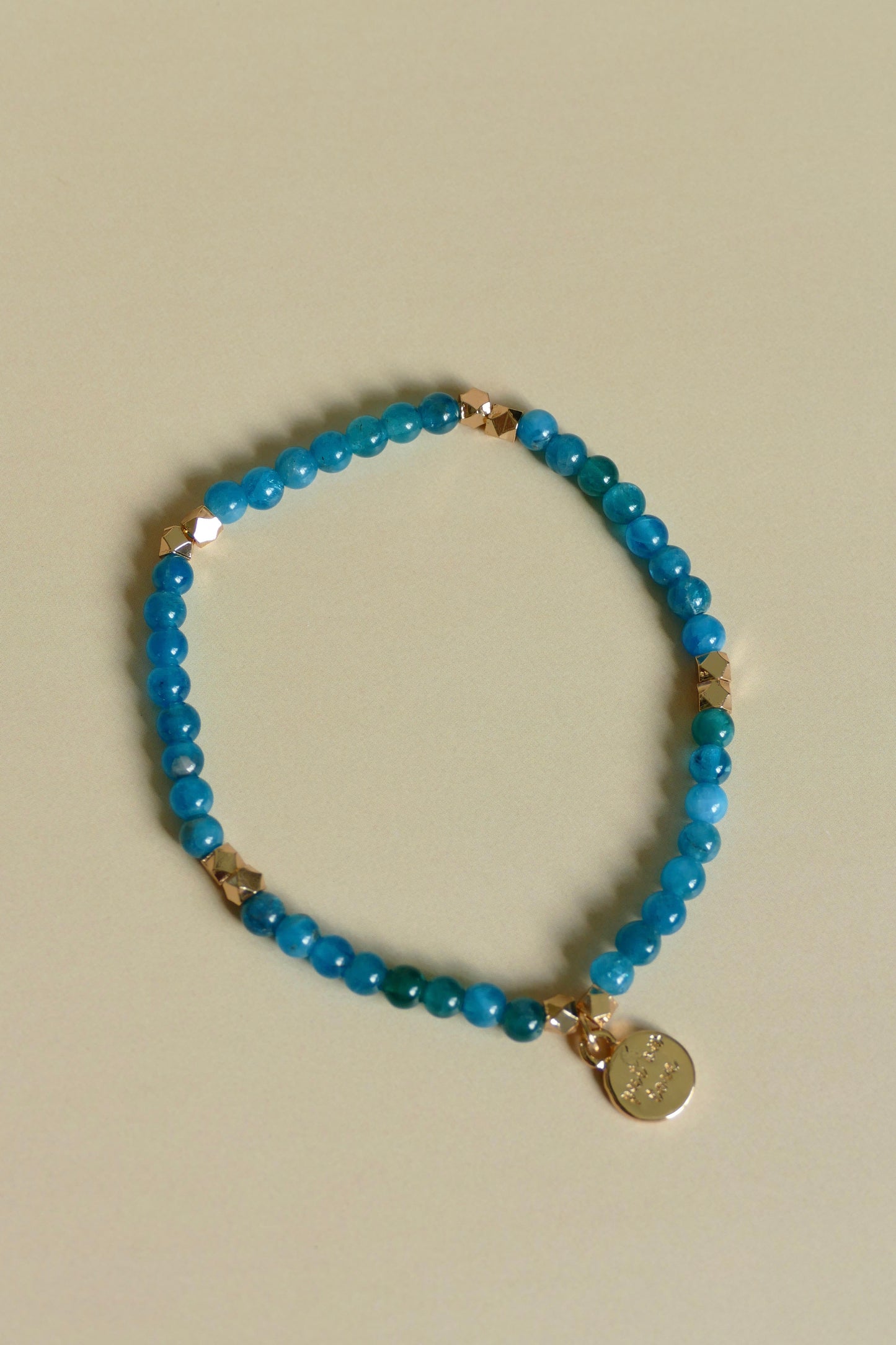 Apatite Gemstone Bead Bracelet