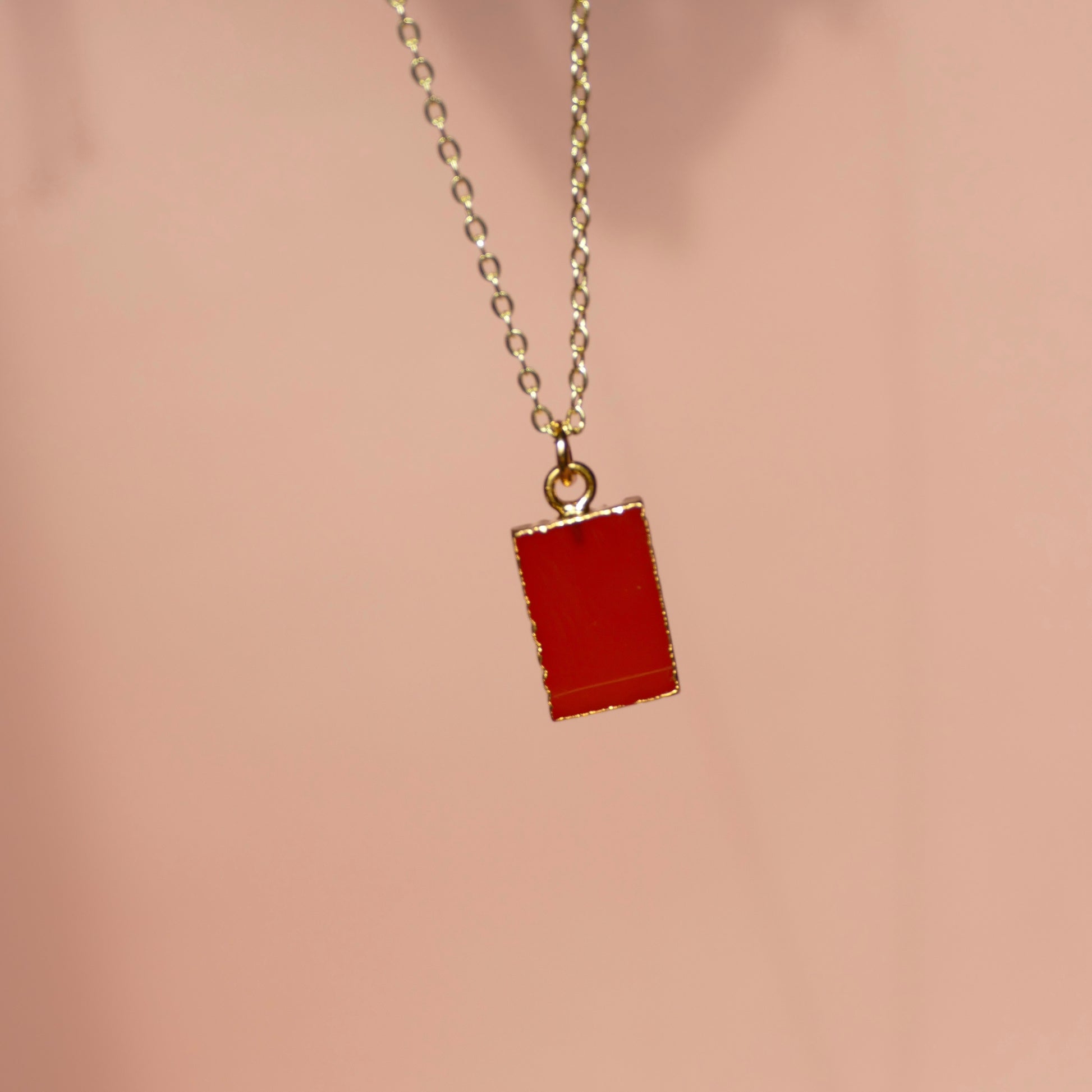 Crystal Charm Carnelian Diffusing Necklace - Put on Love Designs