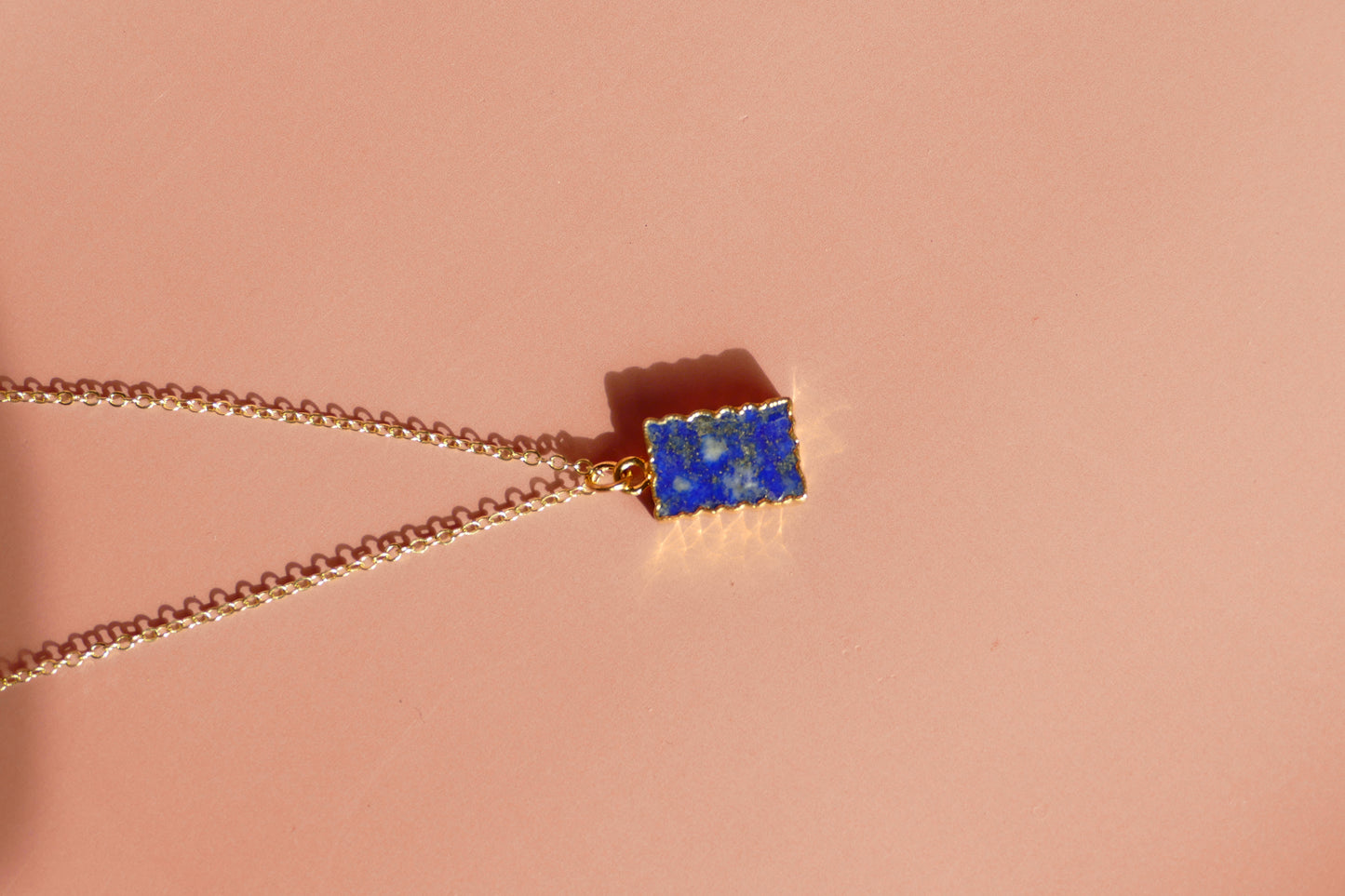 Crystal Charm Lapis Lazuli Diffusing Necklace - Put on Love Designs