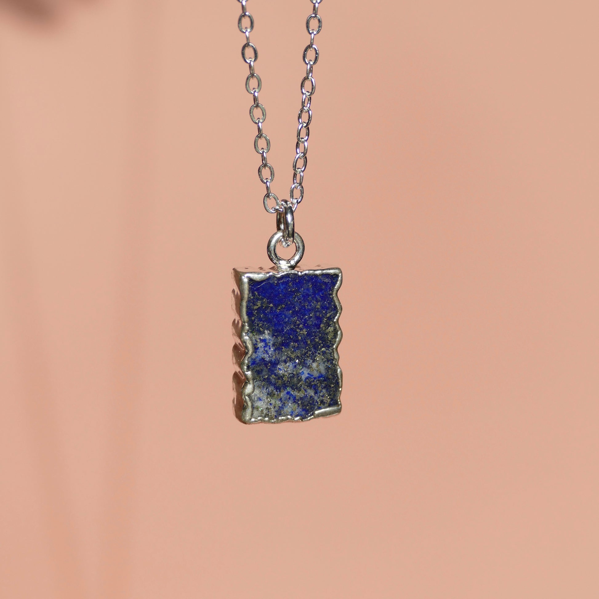 Crystal Charm Lapis Lazuli Diffusing Necklace - Put on Love Designs