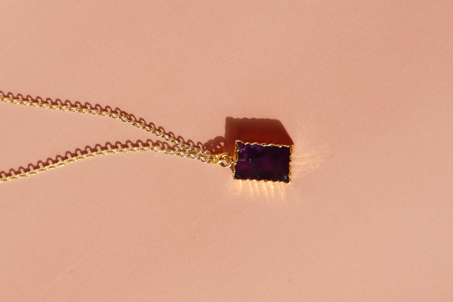 Crystal Charm Amethyst Diffusing Necklace - Put on Love Designs