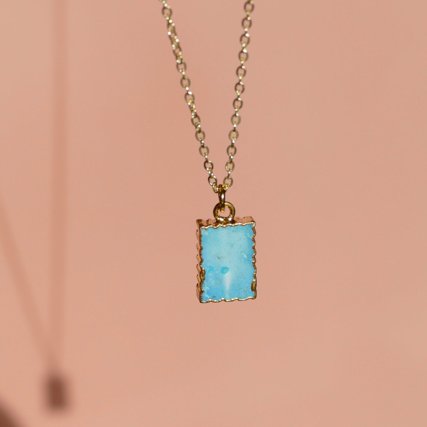 Crystal Charm Turquoise Diffusing Necklace - Put on Love Designs