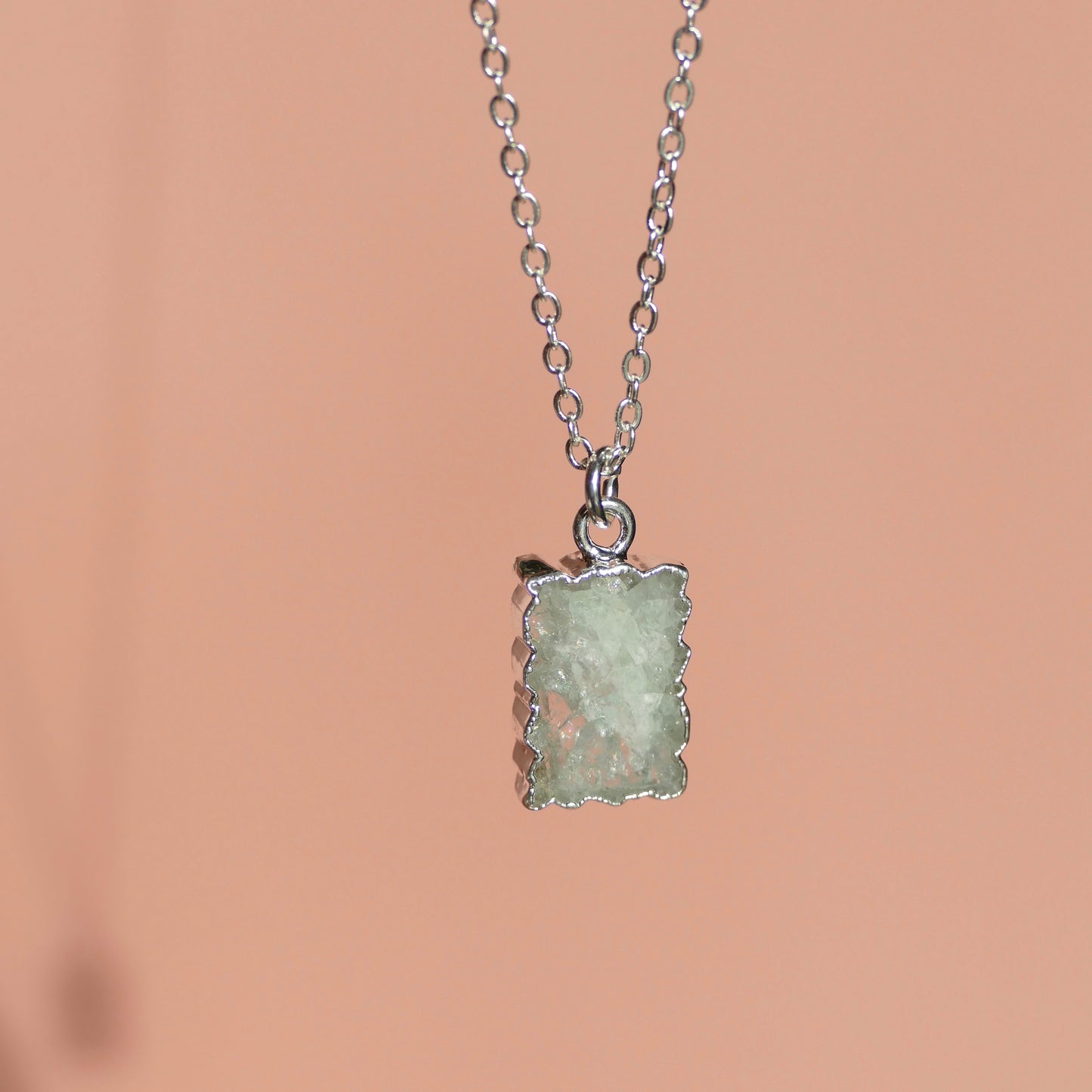 Crystal Charm Aquamarine Diffusing Necklace - Put on Love Designs