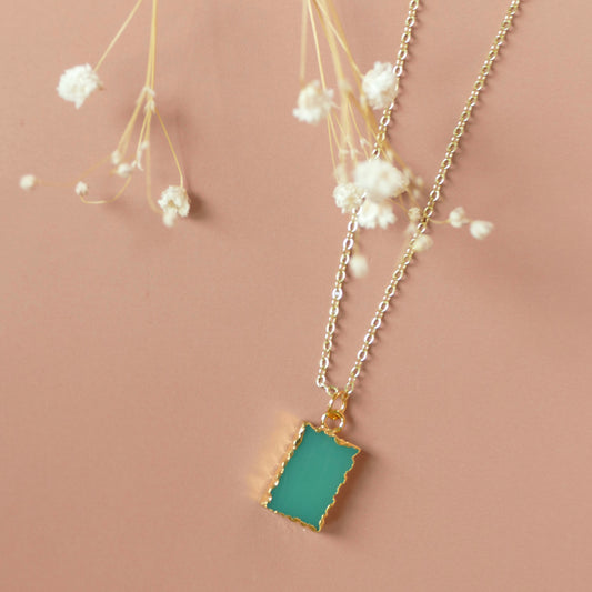 Chrystal Charm Chrysoprase Diffusing Necklace - Put on Love Designs