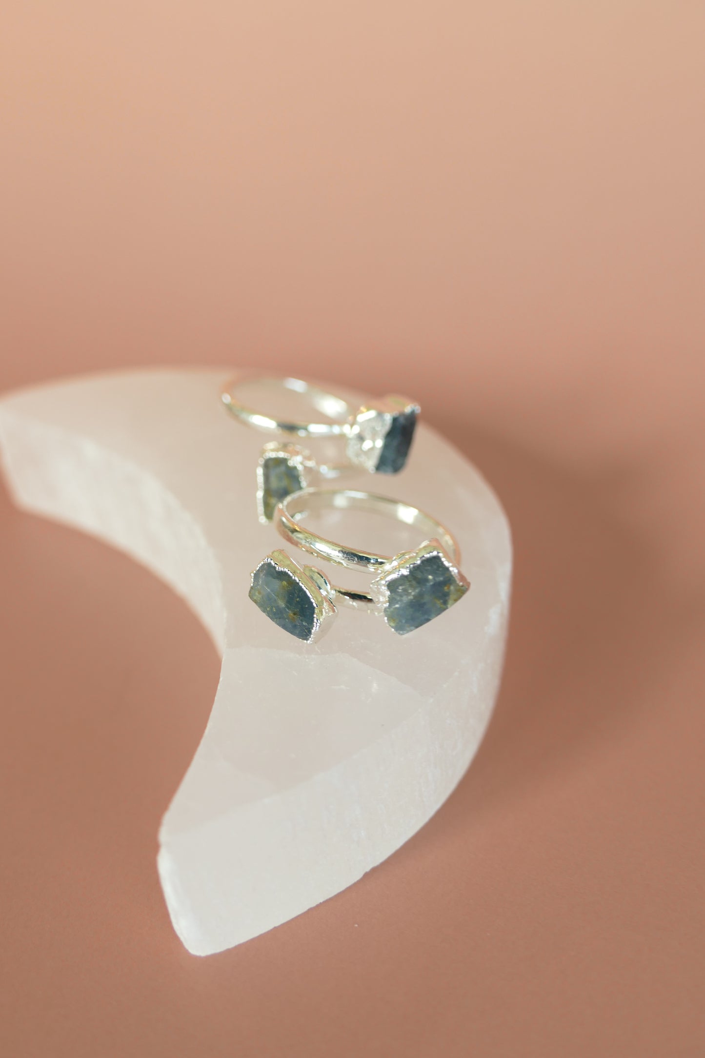 Blue Sapphire  Adjustable Gemstone Ring