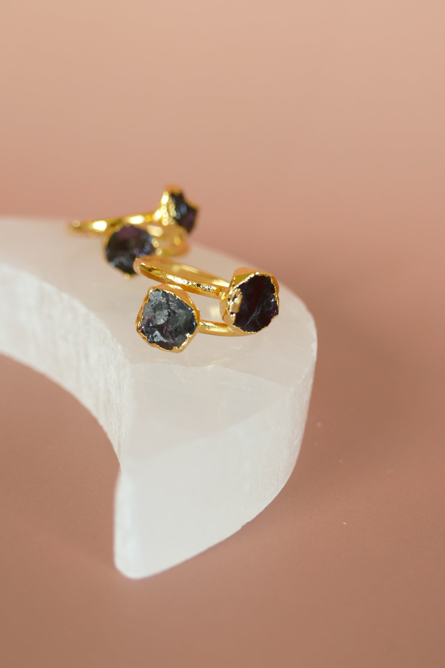 Garnet Adjustable Gemstone Ring