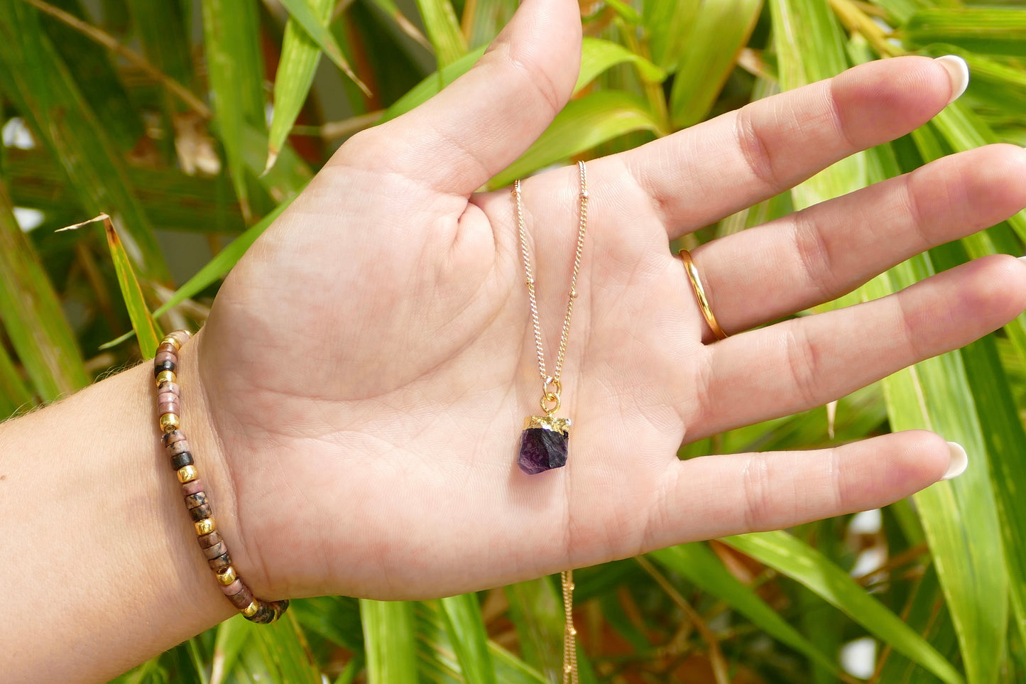 Amethyst Crystal Diffusing Necklace