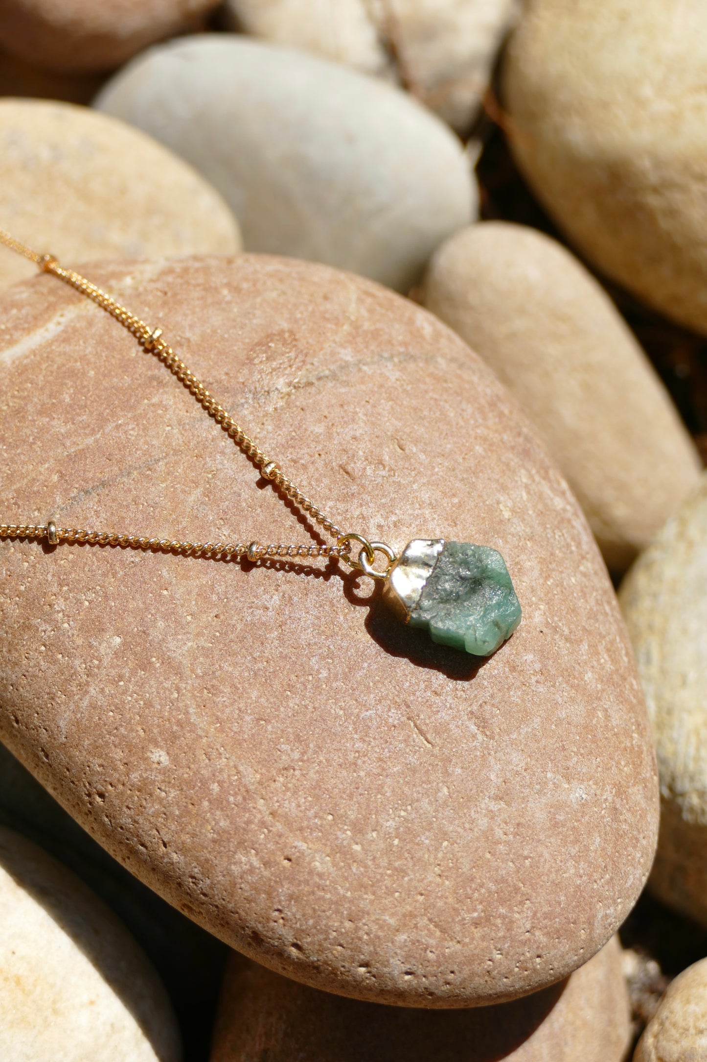 Green Aventurine Crystal Diffusing Necklace