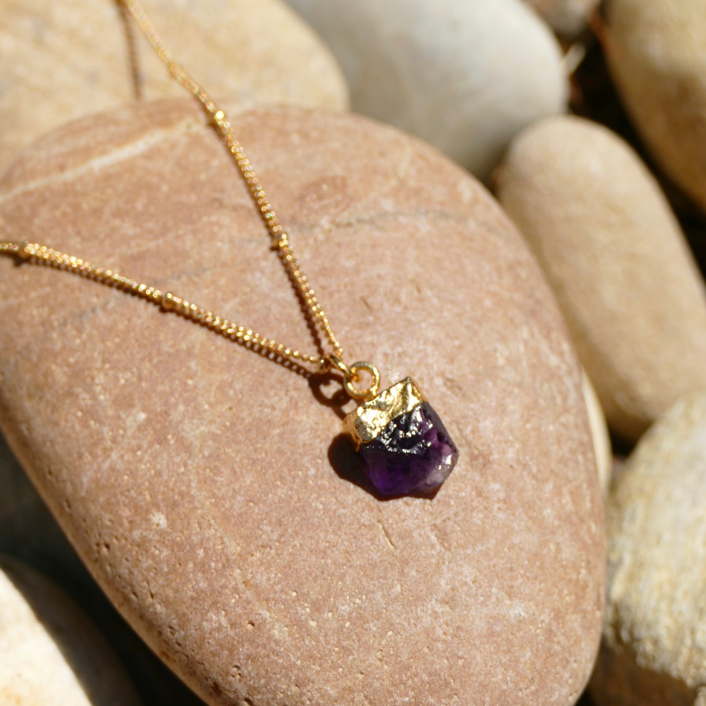 Amethyst Crystal Diffusing Necklace