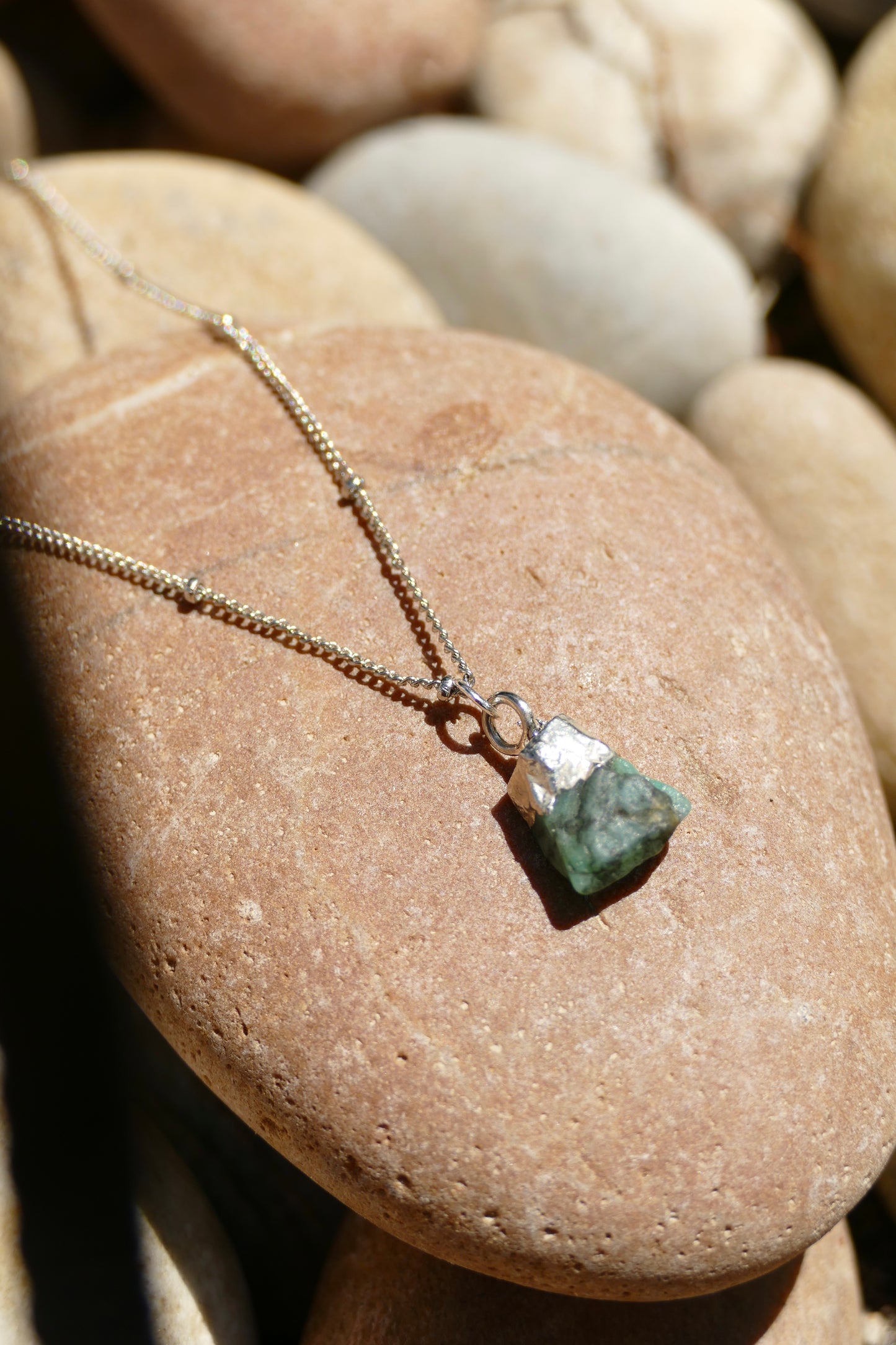 Green Aventurine Crystal Diffusing Necklace