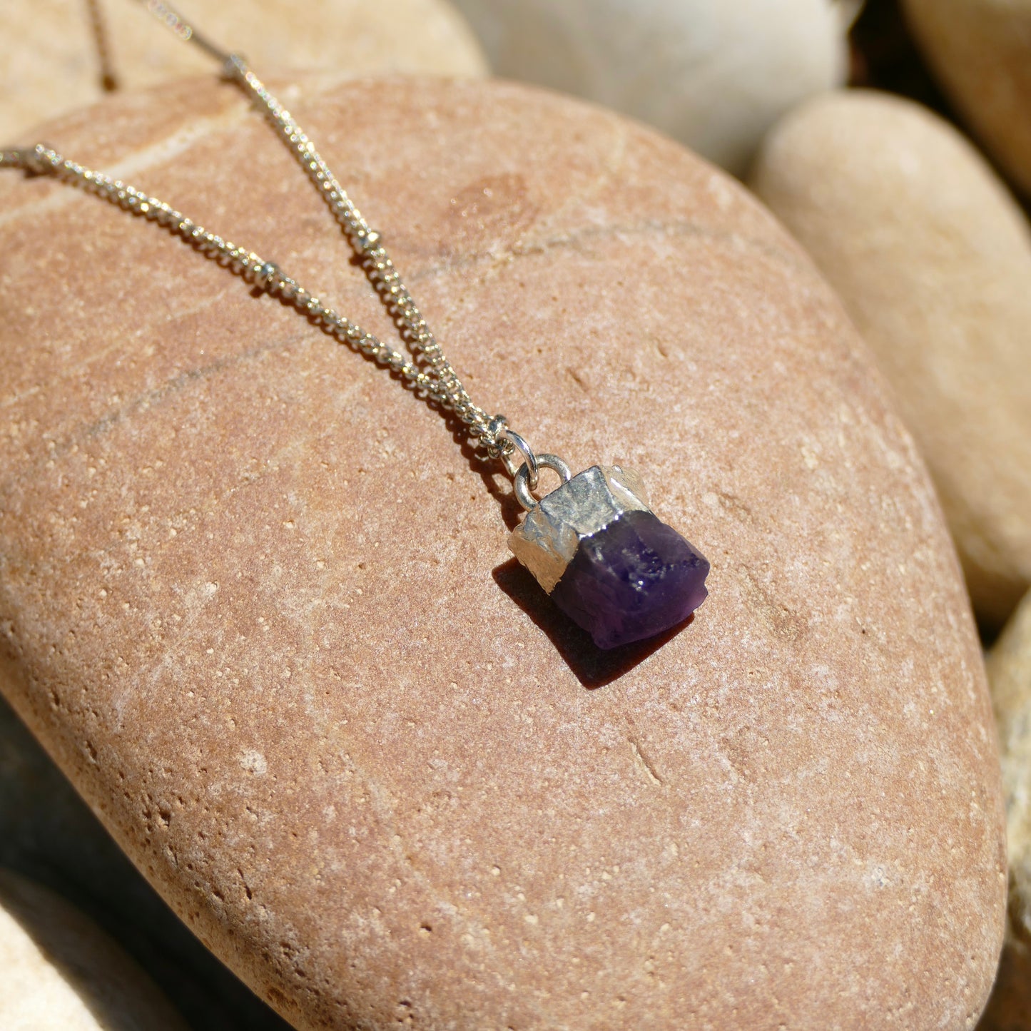 Amethyst Crystal Diffusing Necklace