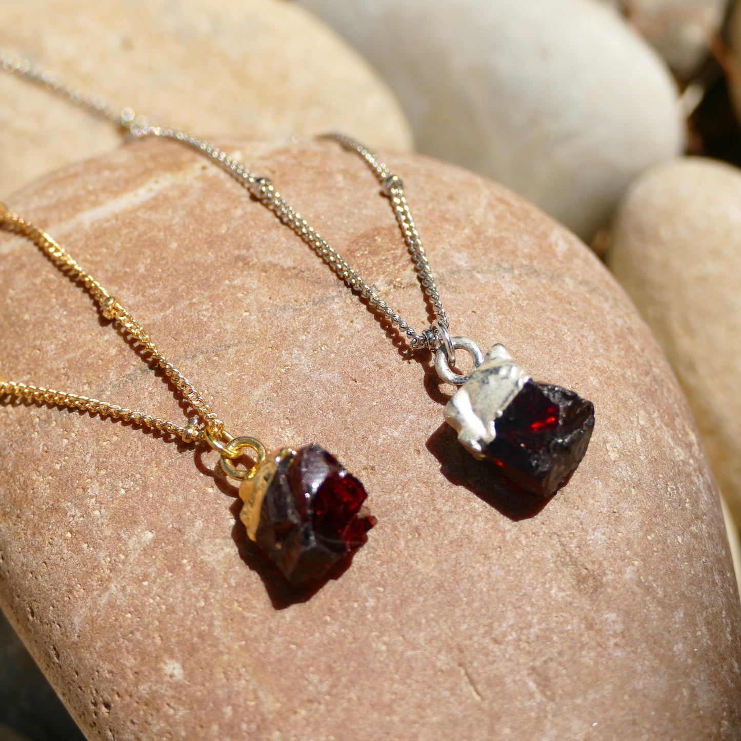 Garnet Crystal Diffusing Necklace