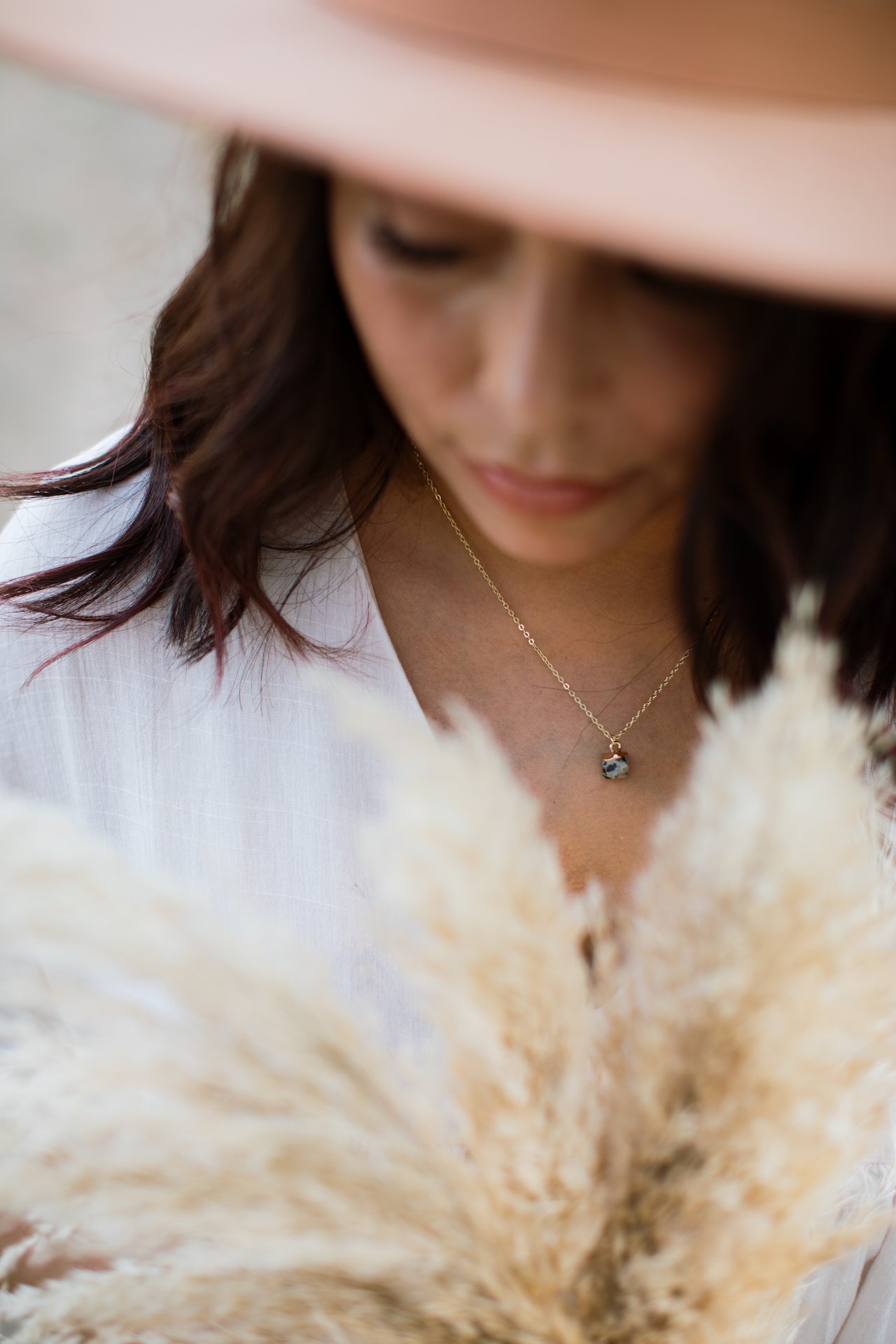 Dalmatian Jasper Stone Diffusing Necklace - Put on Love Designs