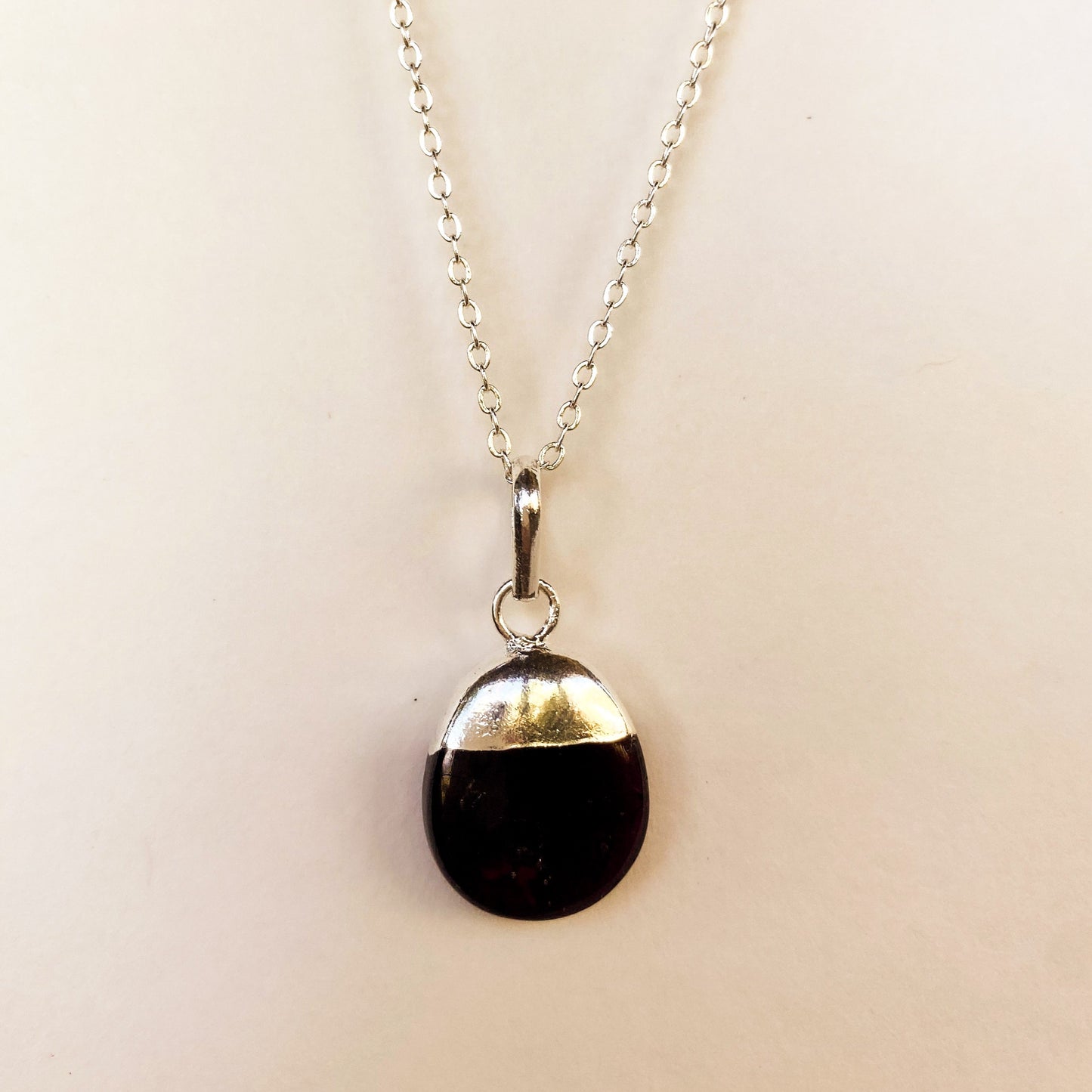 Polished Red Garnet Diffusing Necklace - Put on Love Designs