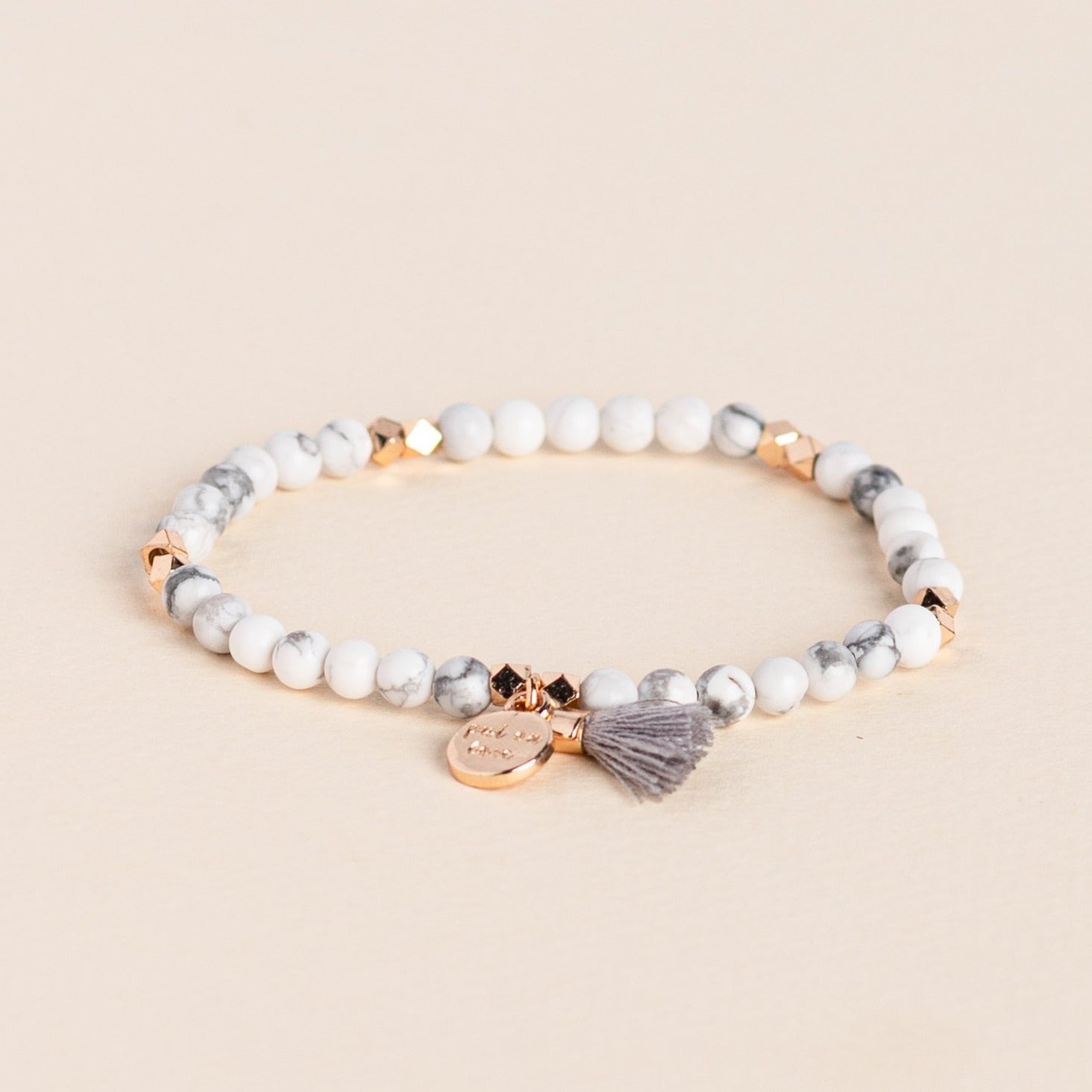 White Howlite Bead Diffusing Bracelet - Put on Love Designs