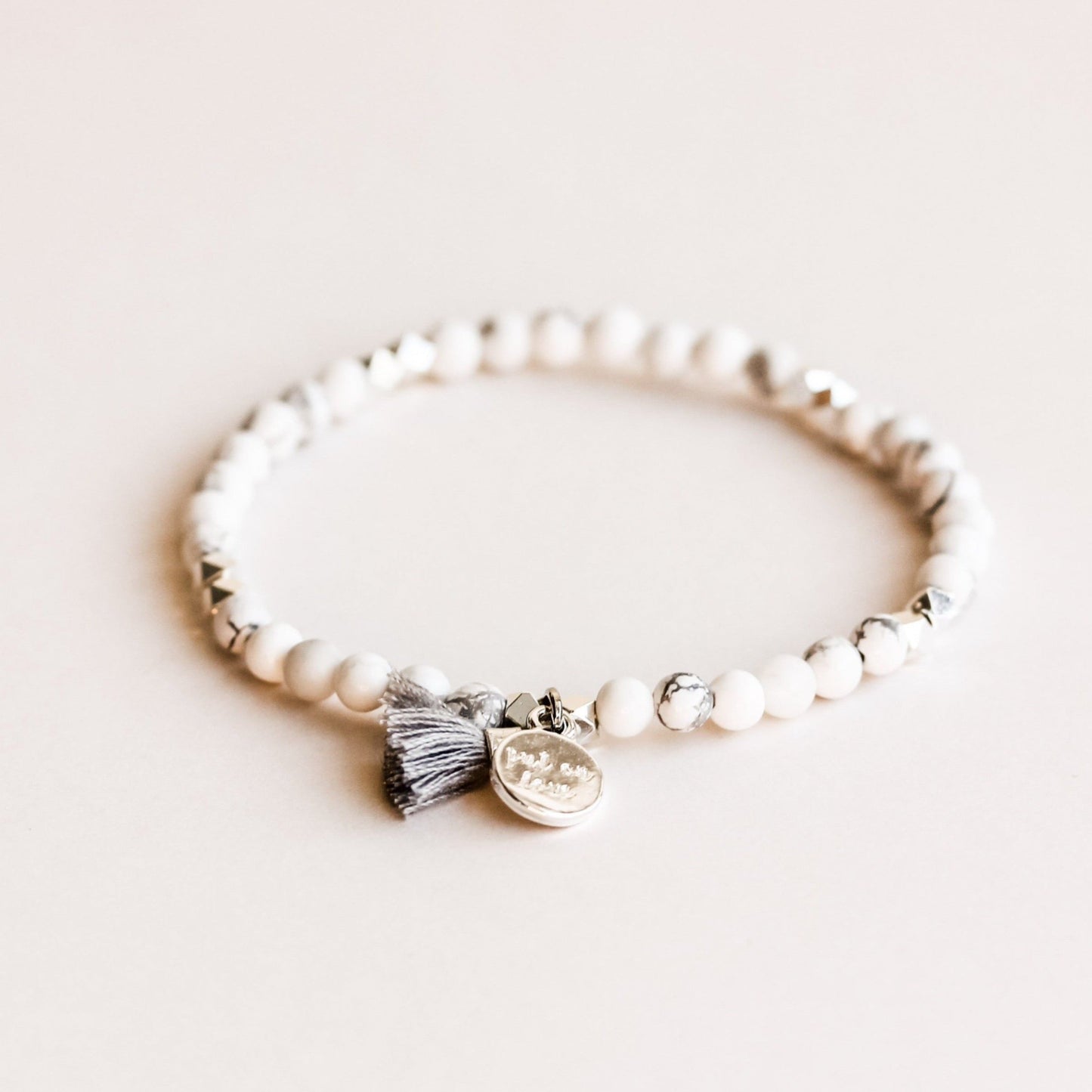 White Howlite Bead Diffusing Bracelet - Put on Love Designs