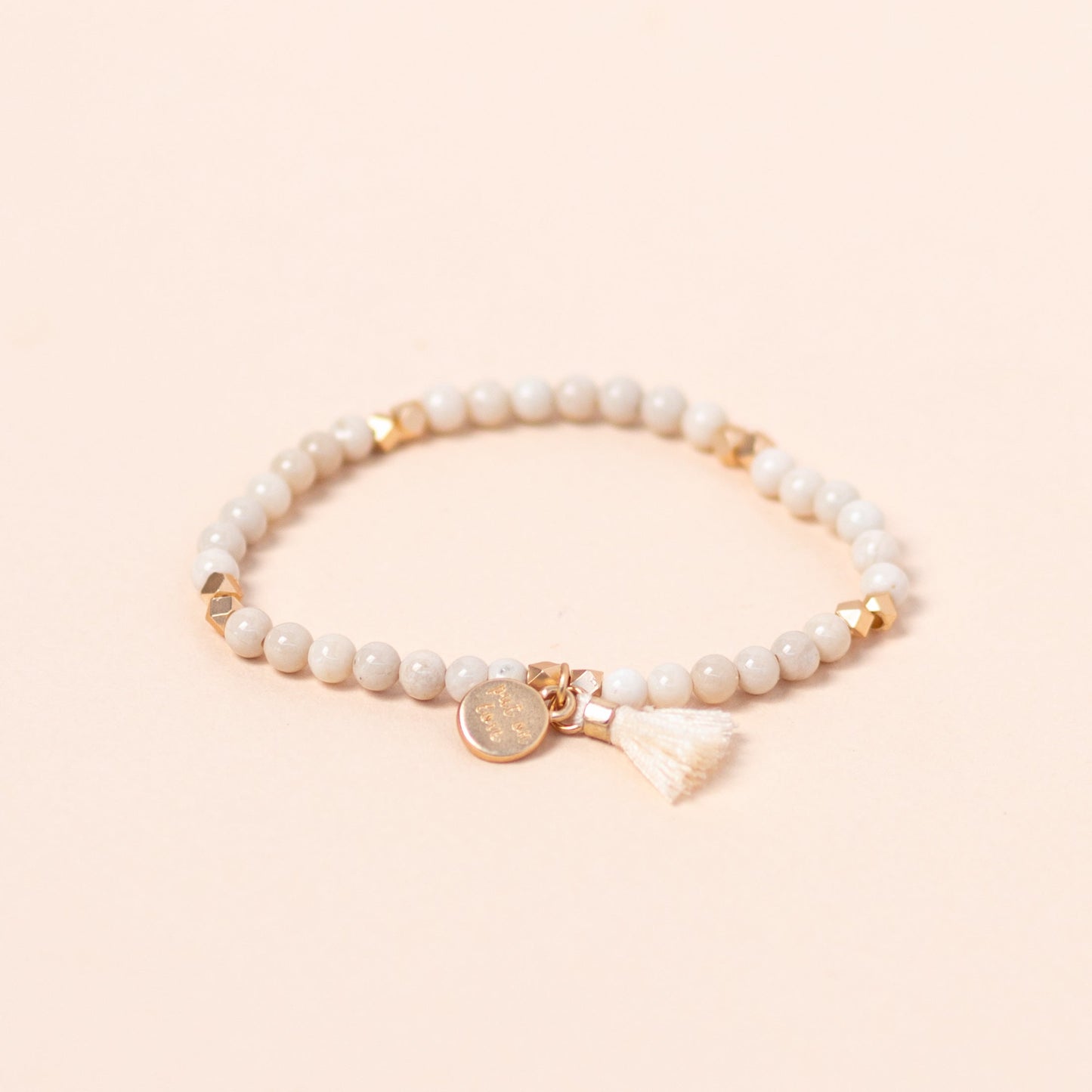 Crystal Bead Diffusing Gold Bracelet - Put on Love Designs