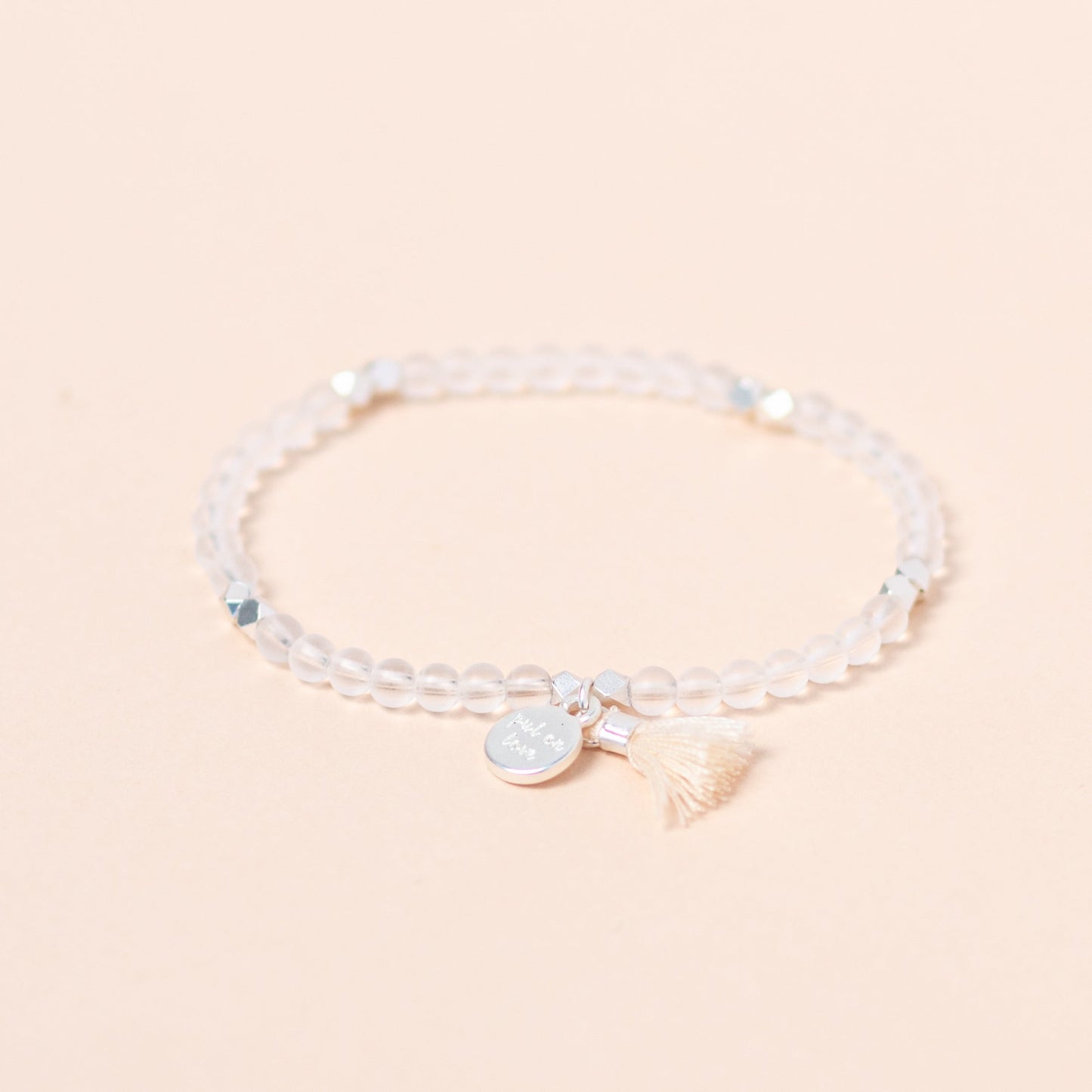 Crystal Bead Silver Bracelet - Put on Love Designs