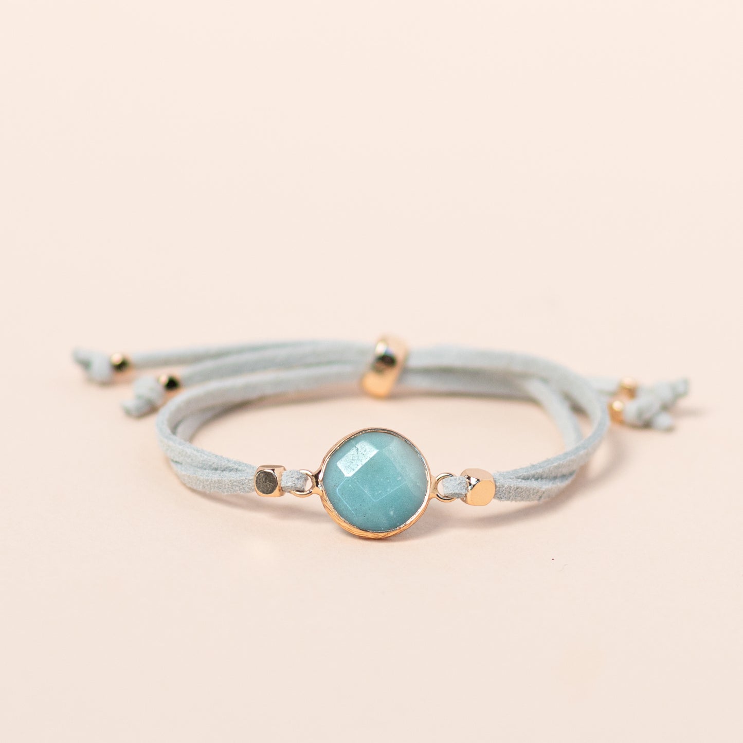 Amazonite Crystal Slider Diffuser Bracelet - Put on Love Designs