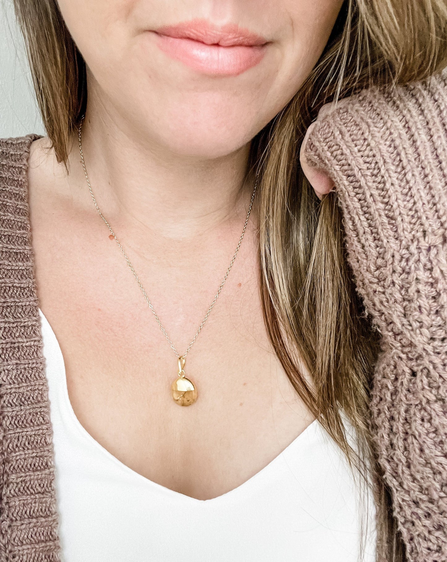 Polished Citrine Diffuser Necklace - Put on Love Designs