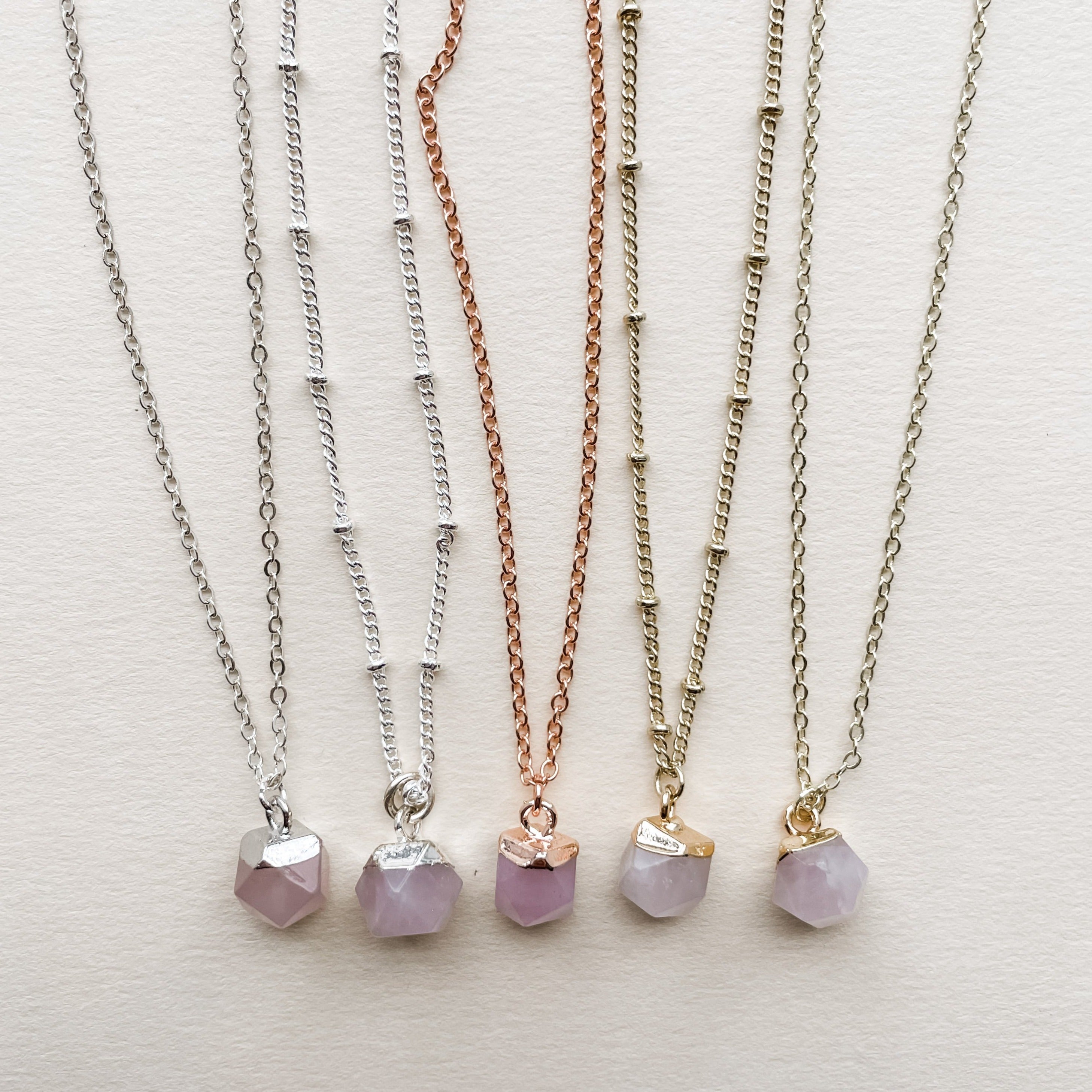 Rose Quartz Diffusing Necklace