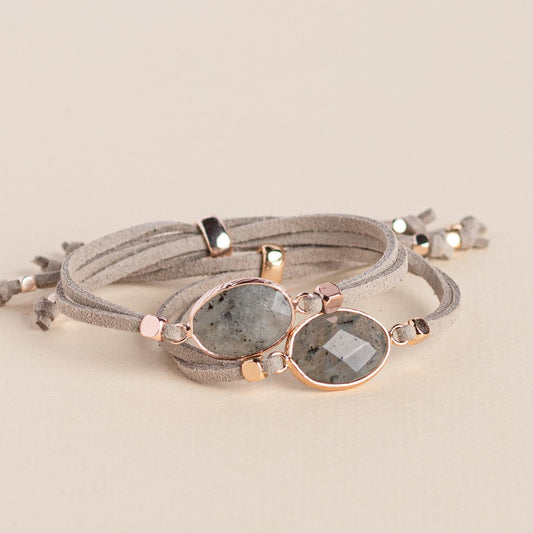 Labradorite Crystal Diffusing Bracelet - Put on Love Designs