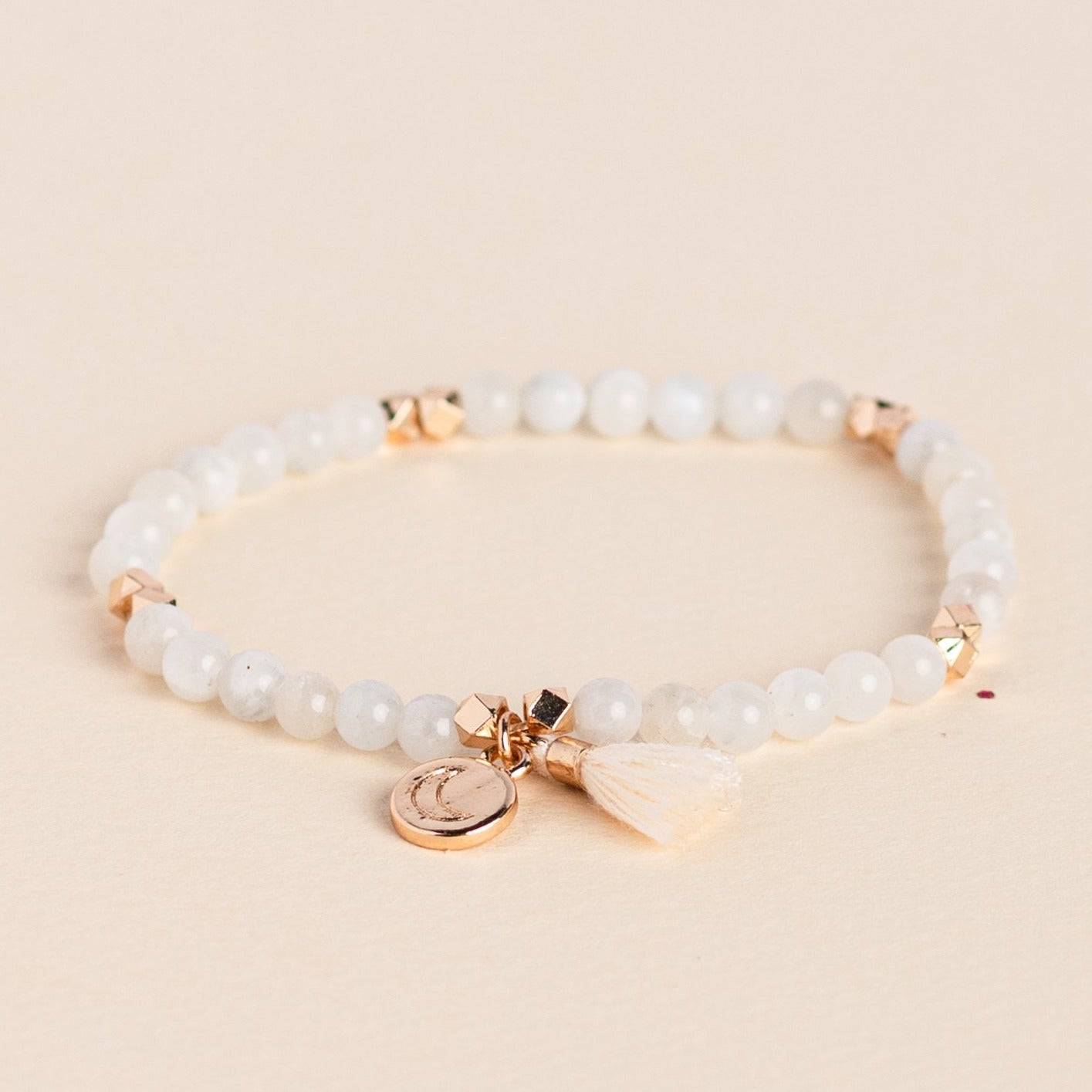 Crystal Bead Diffusing Gold Bracelet - Put on Love Designs