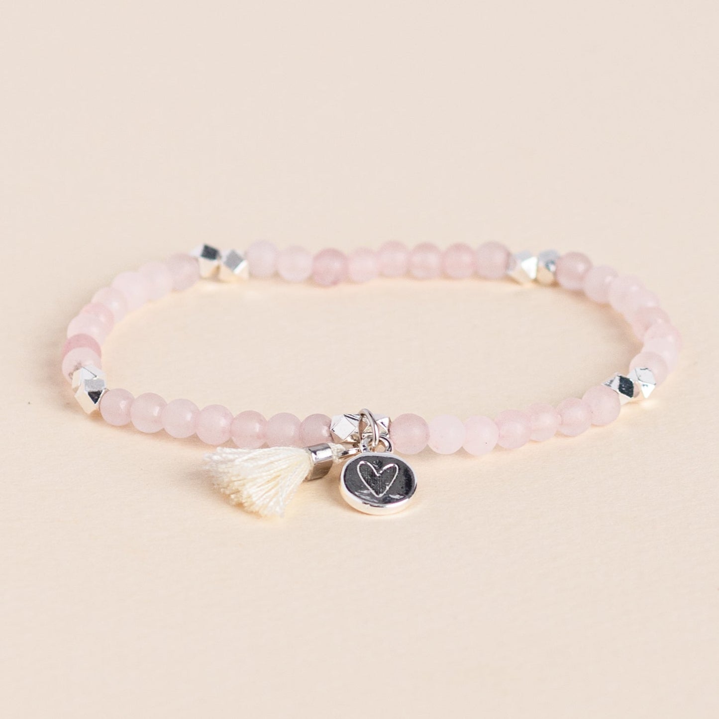 Matte Rose Quartz Gemstone Diffusing Bracelet - Put on Love Designs