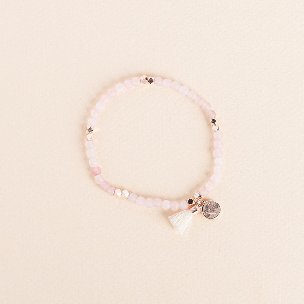 Matte Rose Quartz Gemstone Diffusing Bracelet - Put on Love Designs