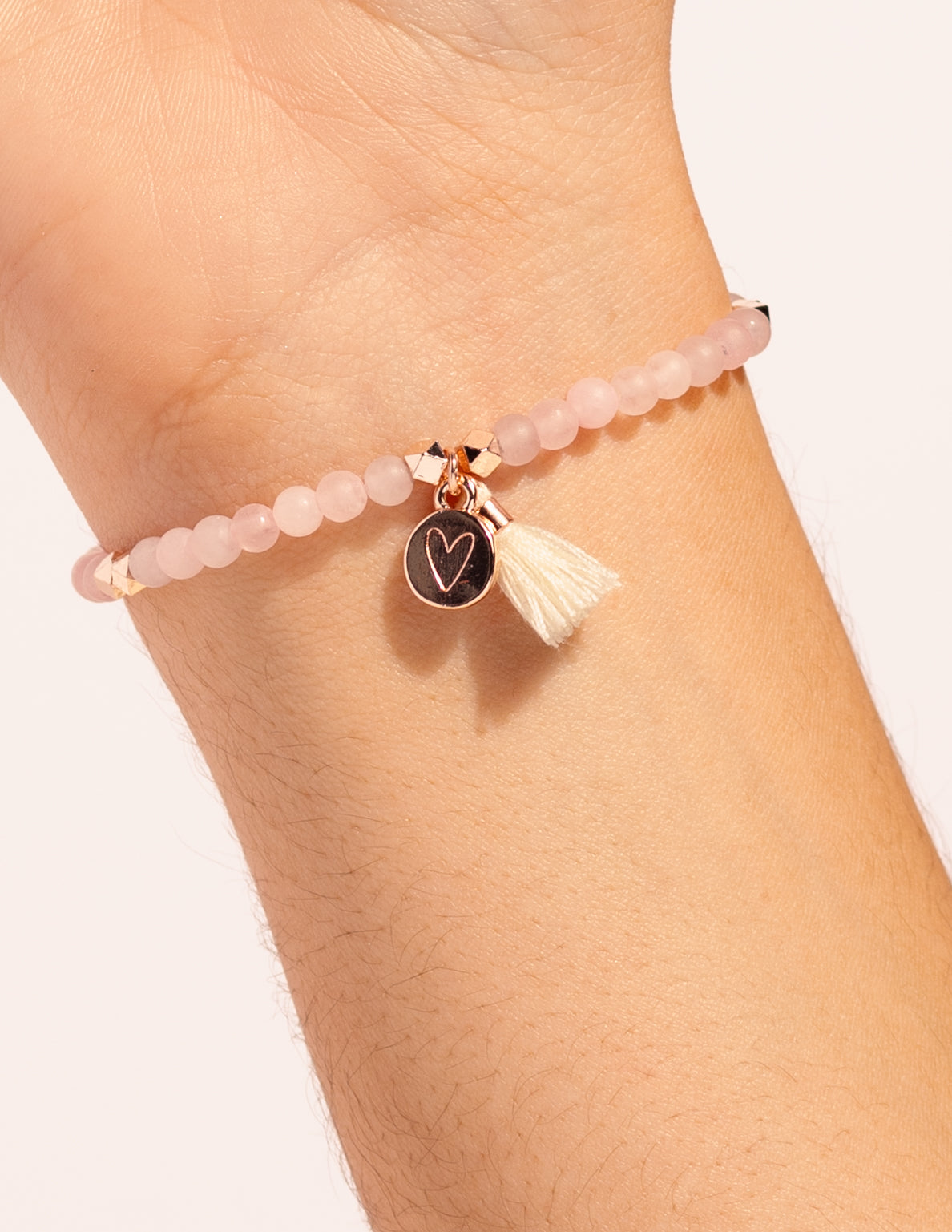 Matte Rose Quartz Gemstone Diffusing Bracelet - Put on Love Designs