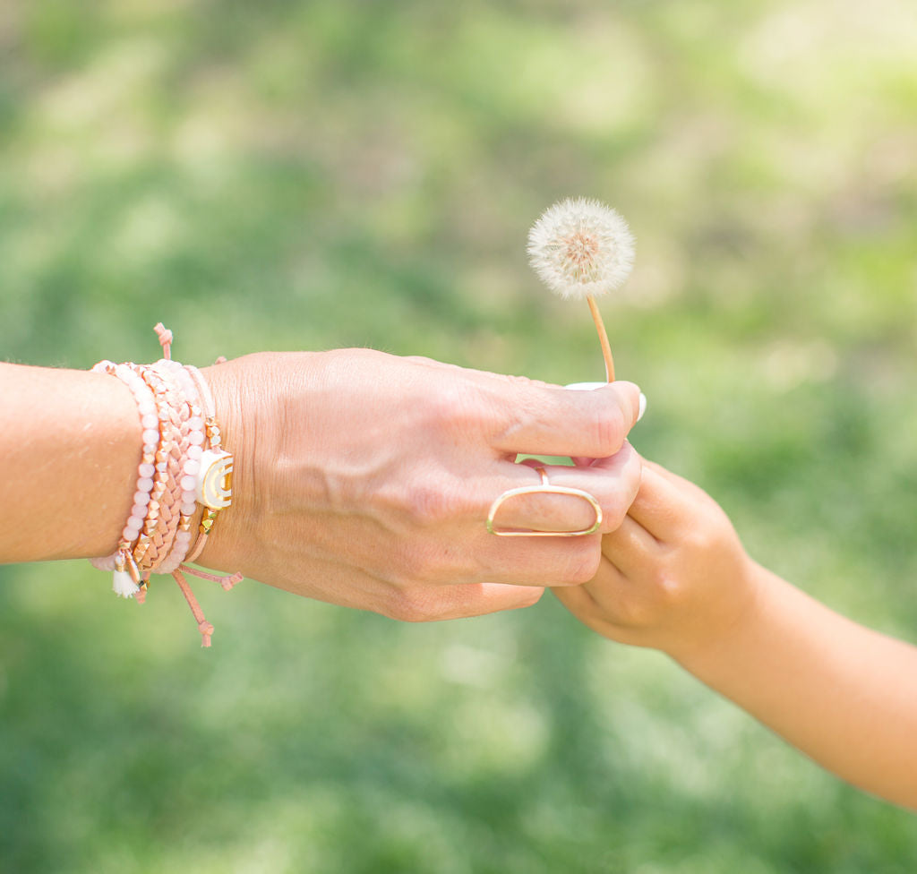 Matte Rose Quartz Gemstone Diffusing Bracelet - Put on Love Designs