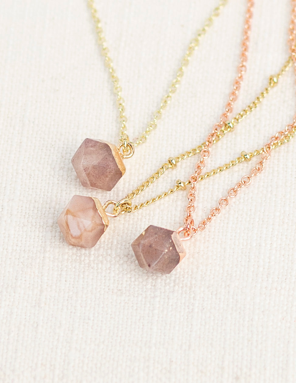 Sunstone Crystal Necklace Diffuser - Put on Love Designs