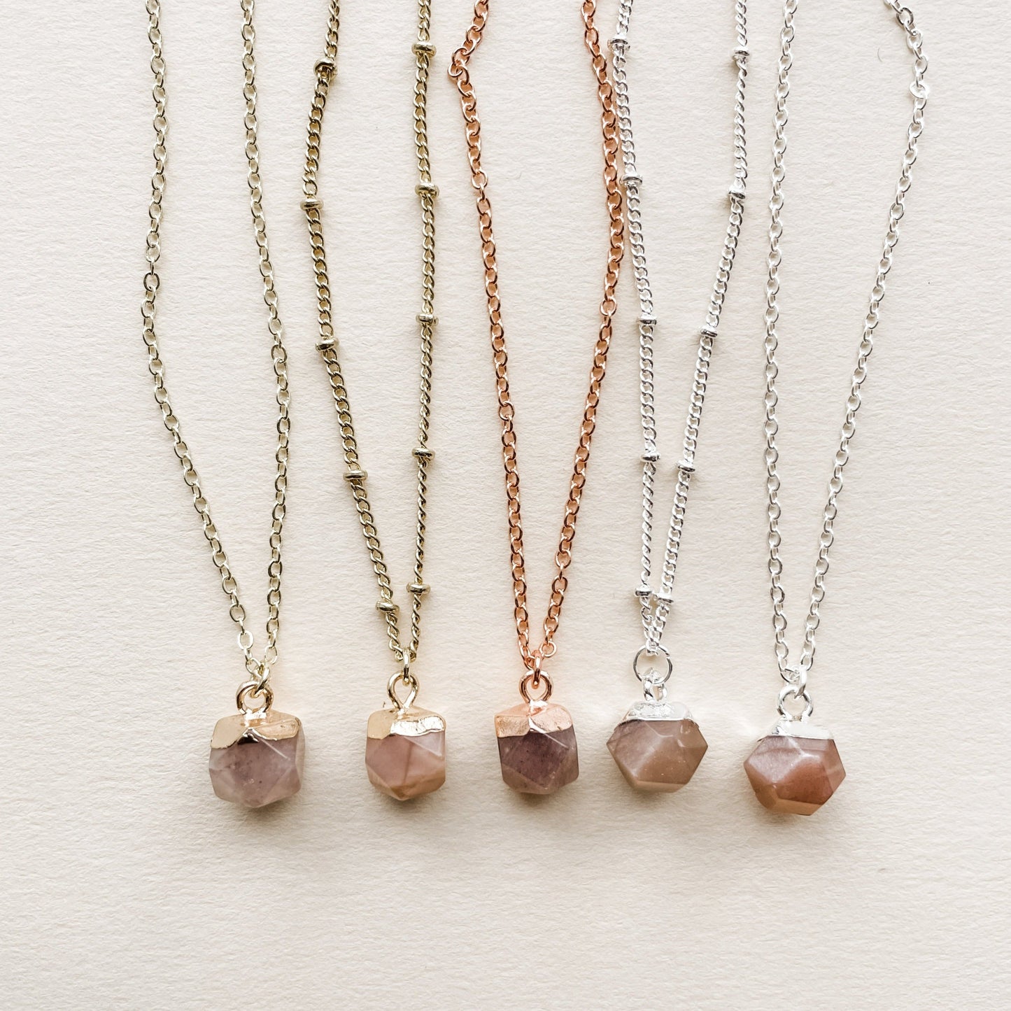 Sunstone Crystal Necklace Diffuser - Put on Love Designs