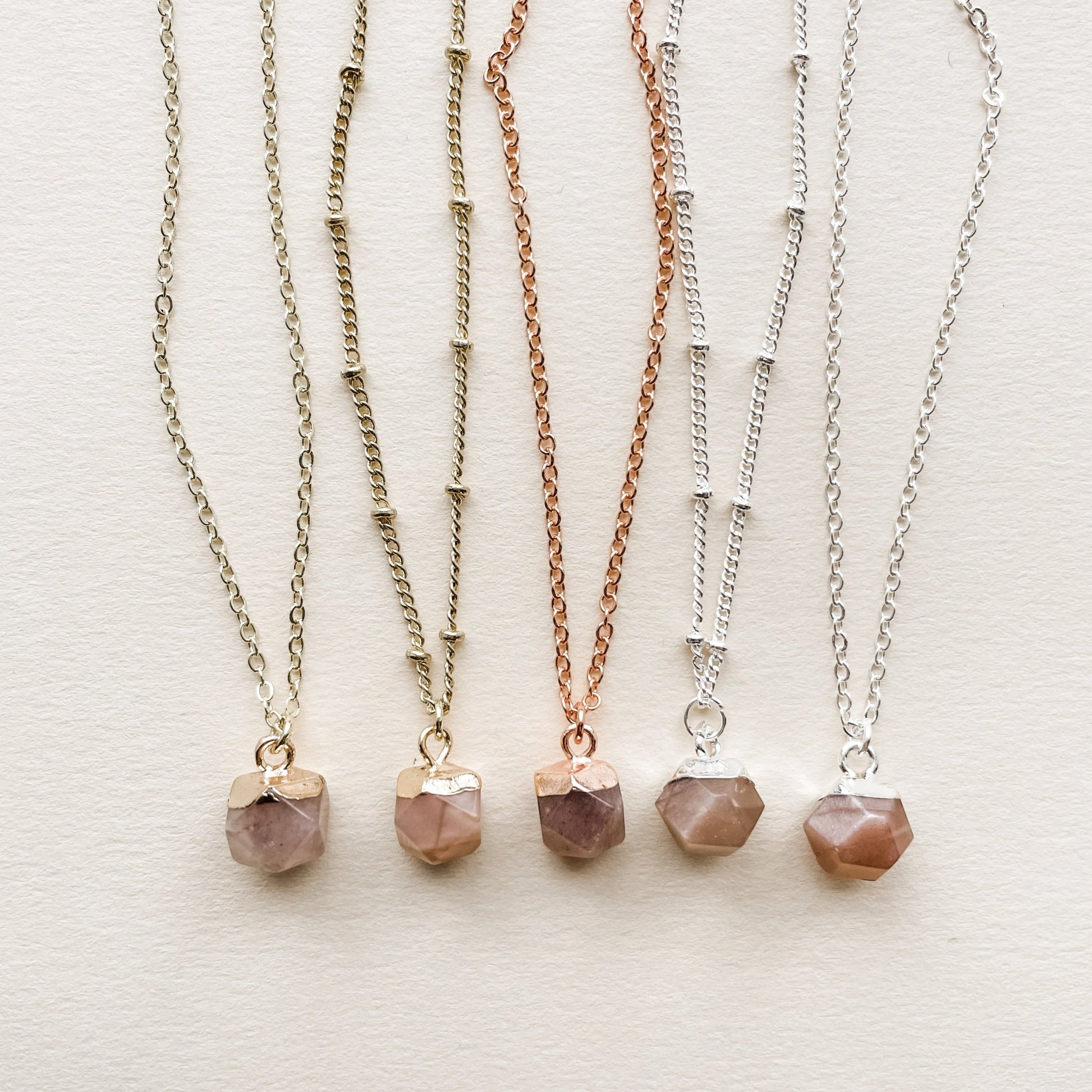 Sunstone Crystal Necklace Diffuser - Put on Love Designs