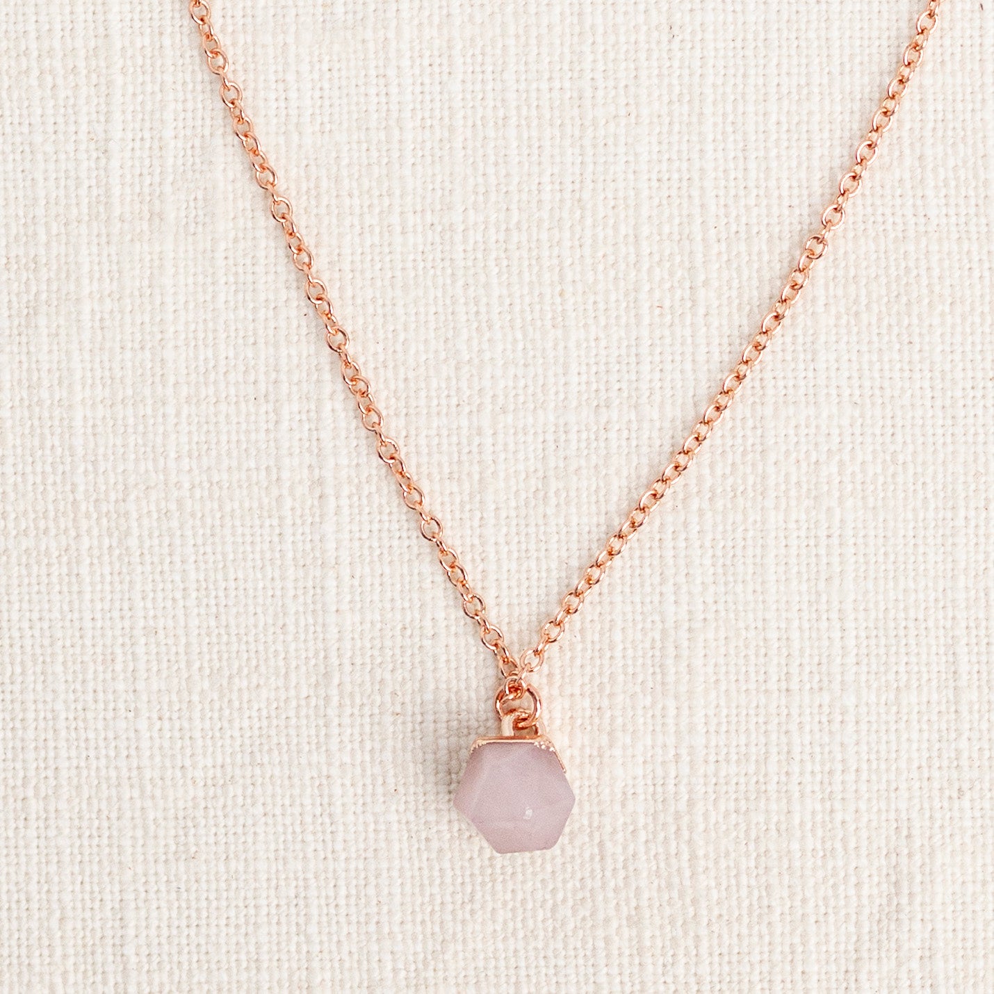 Rose Quartz Diffusing Necklace