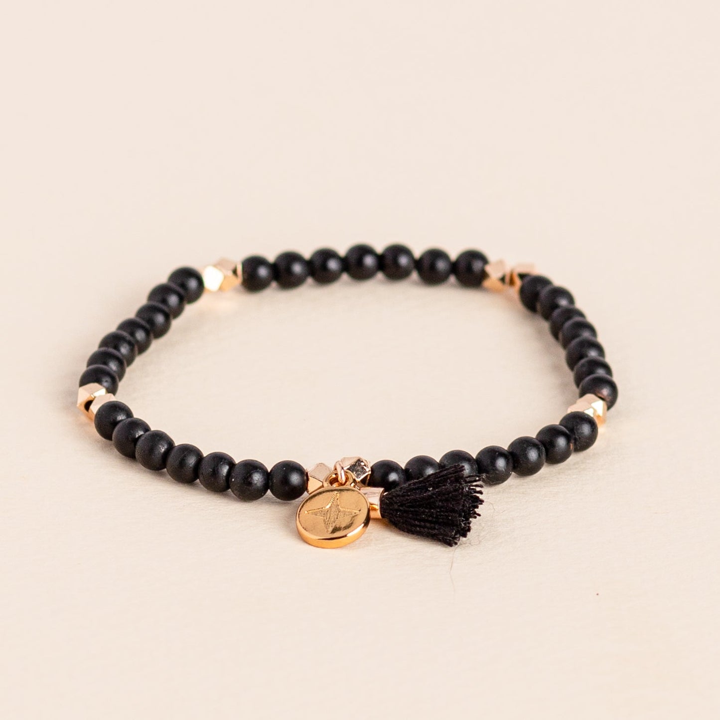 Crystal Bead Diffusing Gold Bracelet - Put on Love Designs