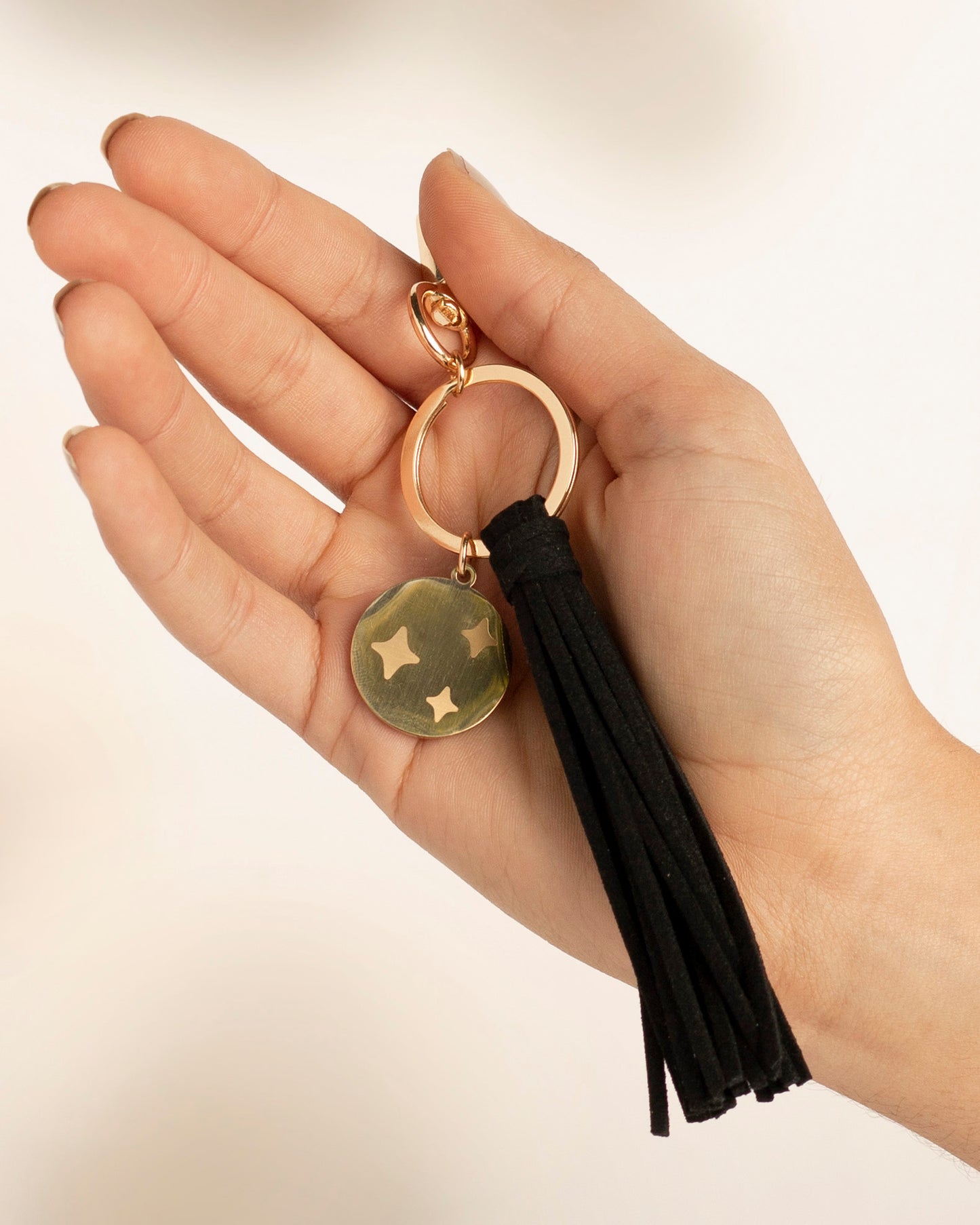 Starry Eyed Black Diffuser Keychain - Put on Love Designs