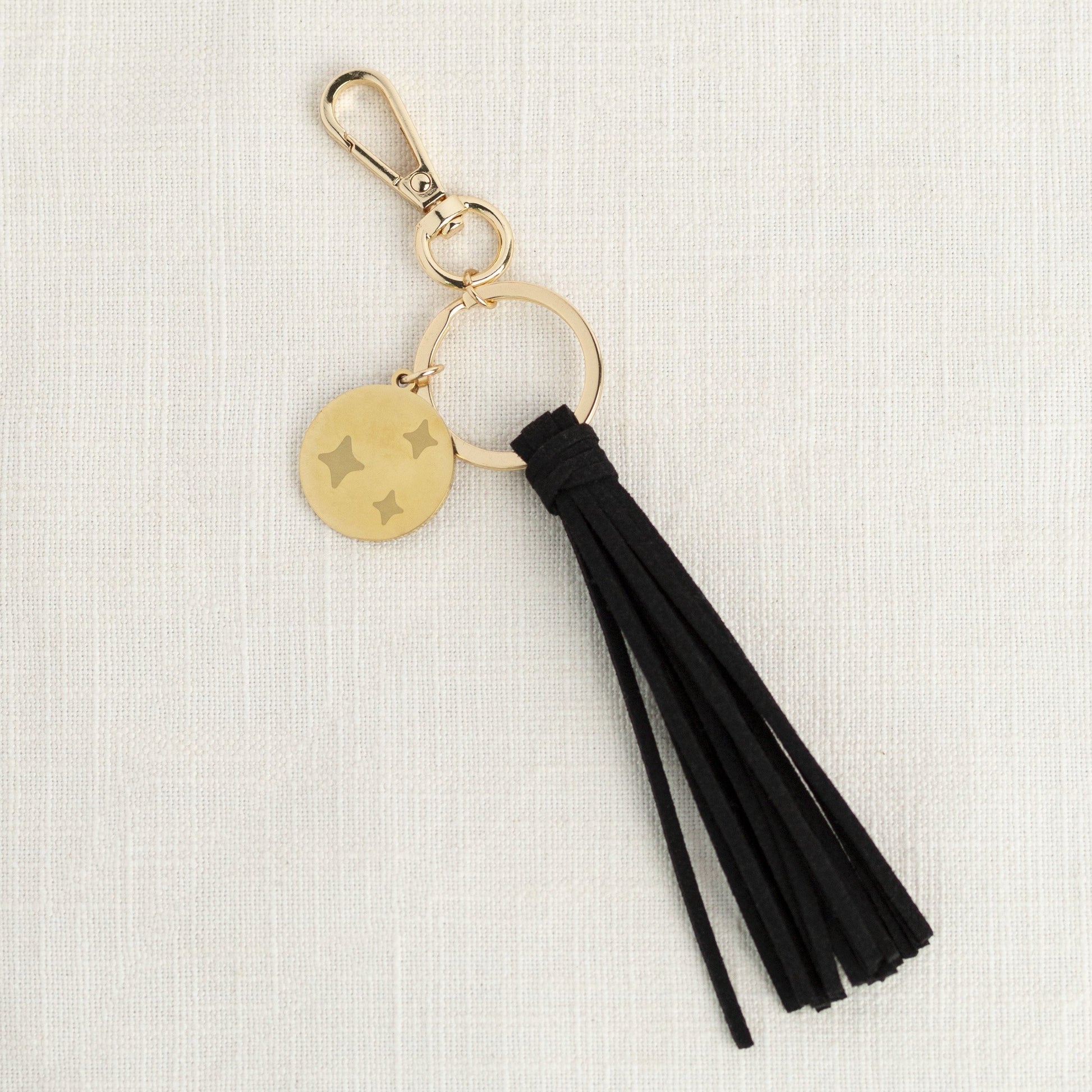 Starry Eyed Black Diffuser Keychain - Put on Love Designs